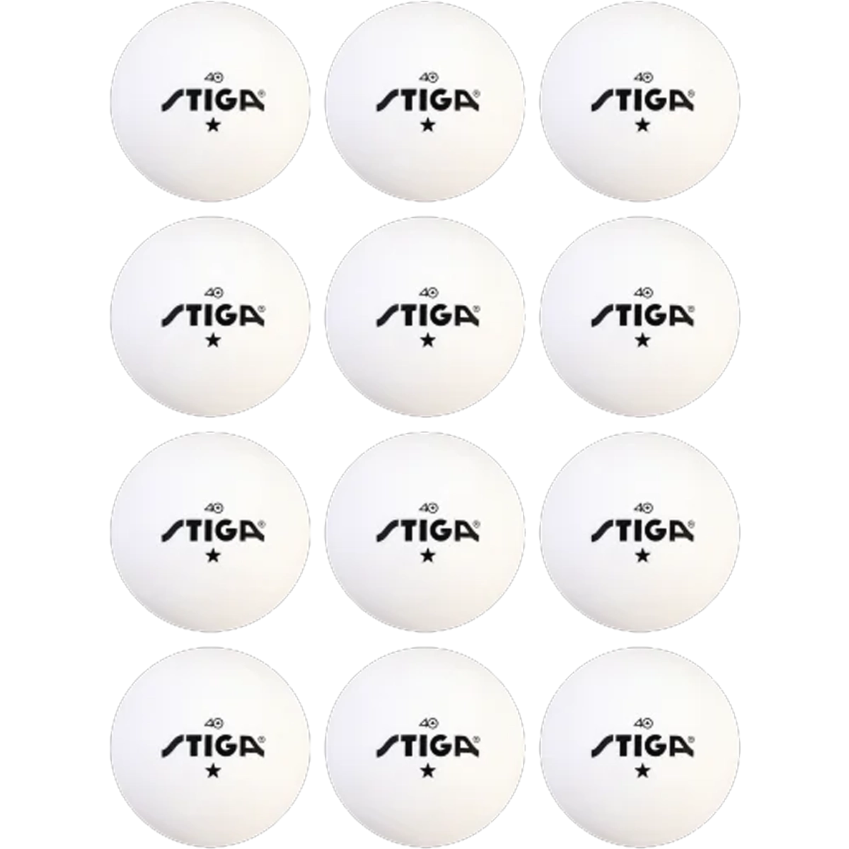 1-Star Table Tennis Balls (12 Pack)