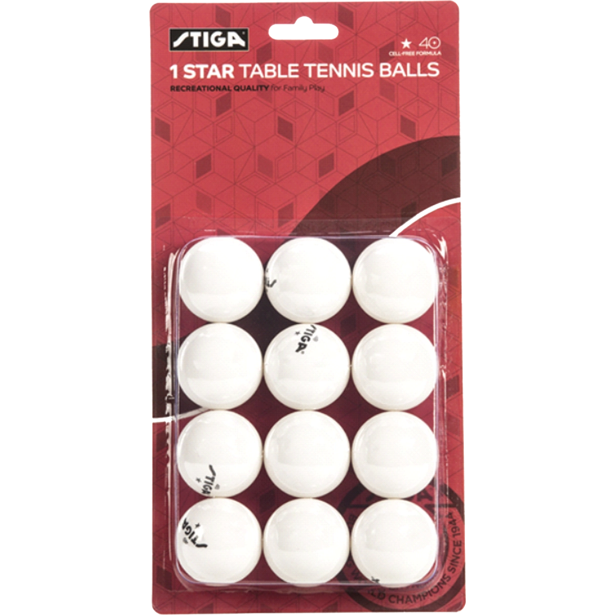 1-Star Table Tennis Balls (12 Pack)