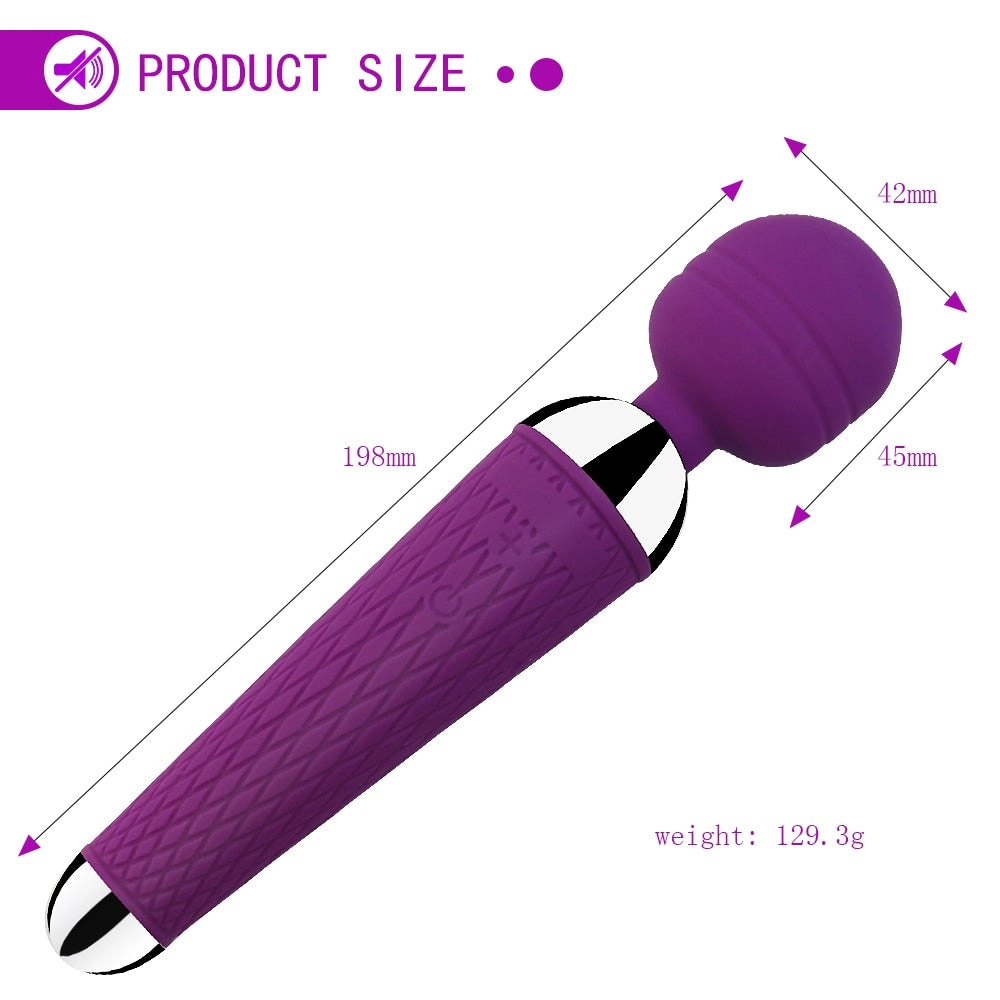 10 Speeds Powerful AV Magic Wand Clitoris Sex Toys for Women G spot Vibrator Massager