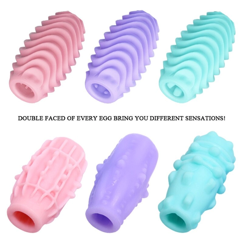 3Pcs Pocket Egg Masturbator Toy Male Masturbation Egg
