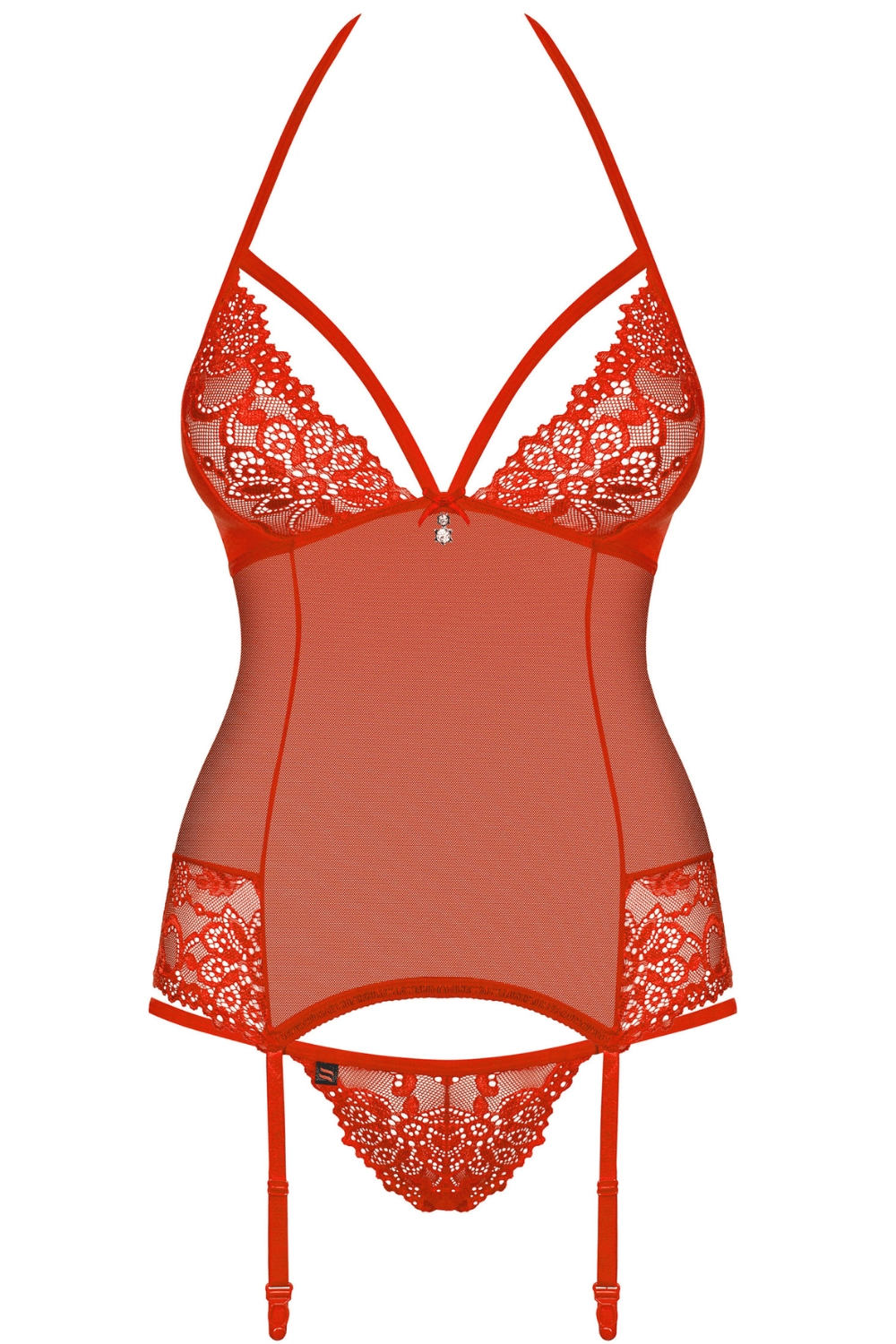 838 Corset & Thong, Size S/M (UK 8-10)