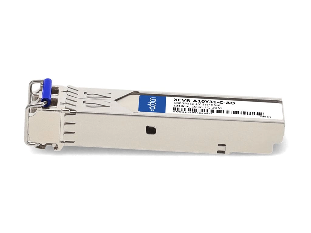 AddOn - SFP (mini-GBIC) transceiver module (equivalent to: Ciena XCVR-A10Y31-C) - 1GbE - 1000Base-LX - LC multi-mode - up to XCVR-A10Y31-C-AO