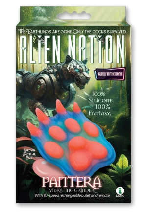 AlienNation Pantera Silicone Rechargeable Glow-in-The-Dark Clitoral Vibrator with Remote Control