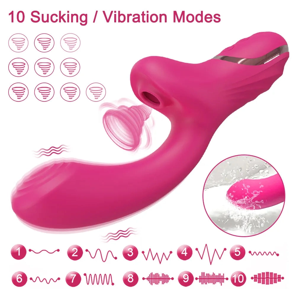Amour Vibe Sucking Vibrator 20 Modes G-Spot Vibrator