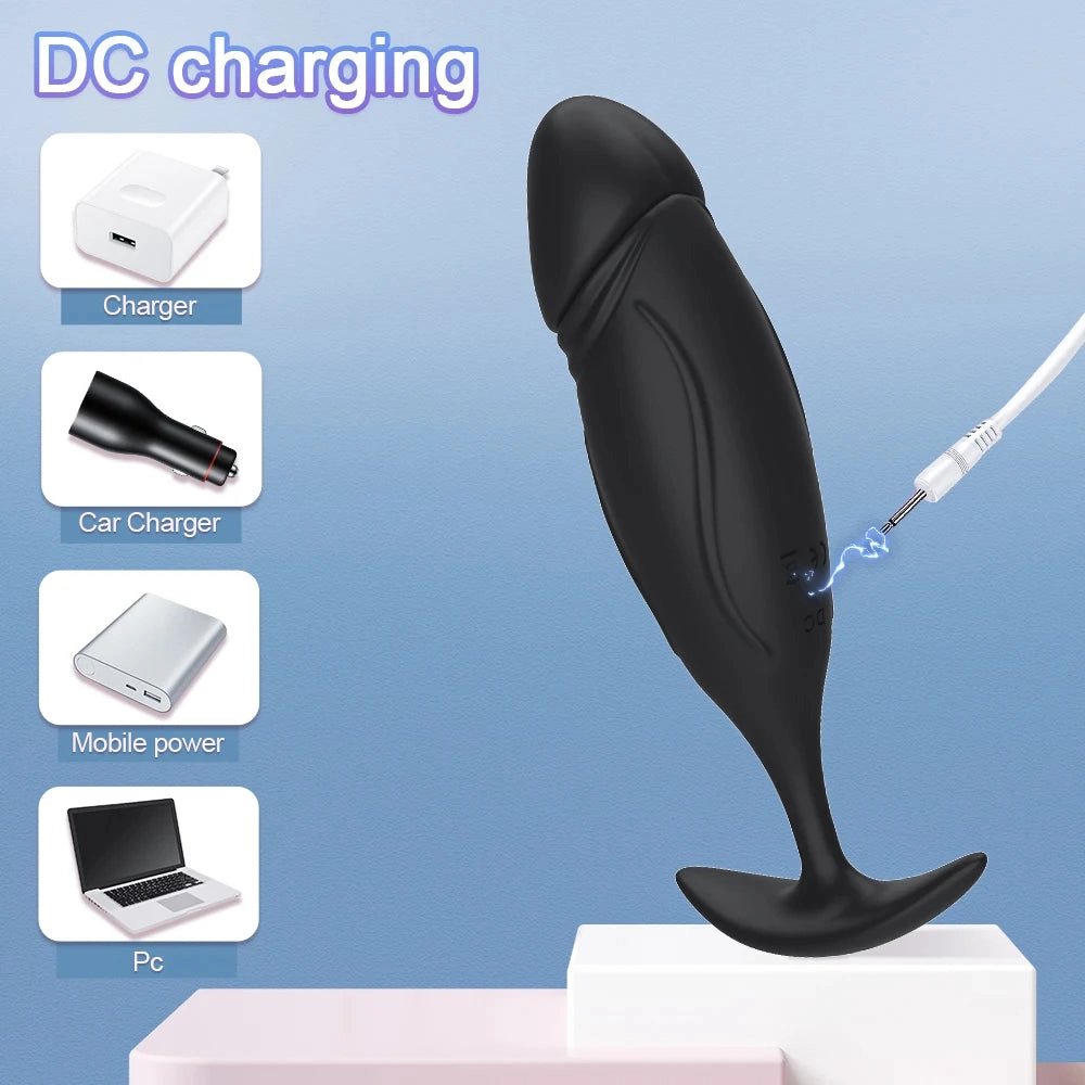 Anal Plug Vibrator Men Prostate Massager Butt Plug