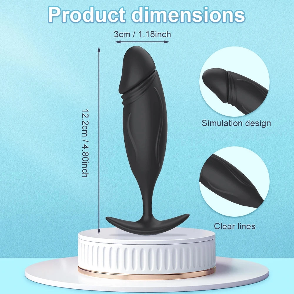 Anal Plug Vibrator Men Prostate Massager Butt Plug