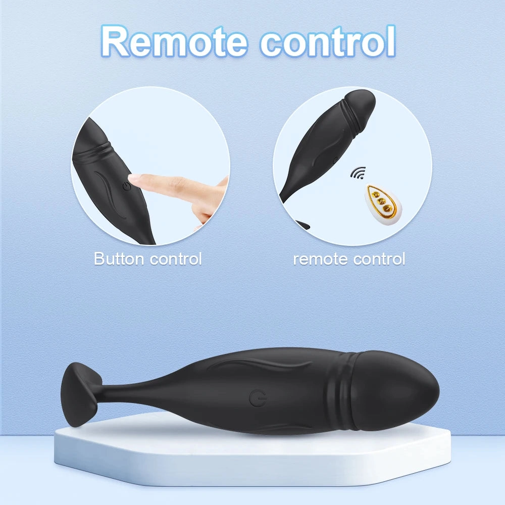 Anal Plug Vibrator Men Prostate Massager Butt Plug