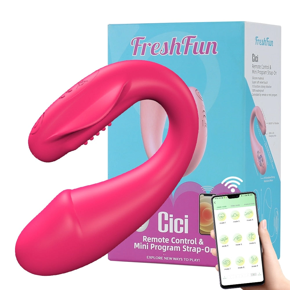 APP Remote Control Vibrating Egg Wireless Bluetooth G Spot Vibrating Dildo Vibrator