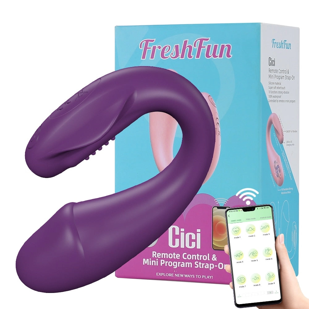 APP Remote Control Vibrating Egg Wireless Bluetooth G Spot Vibrating Dildo Vibrator