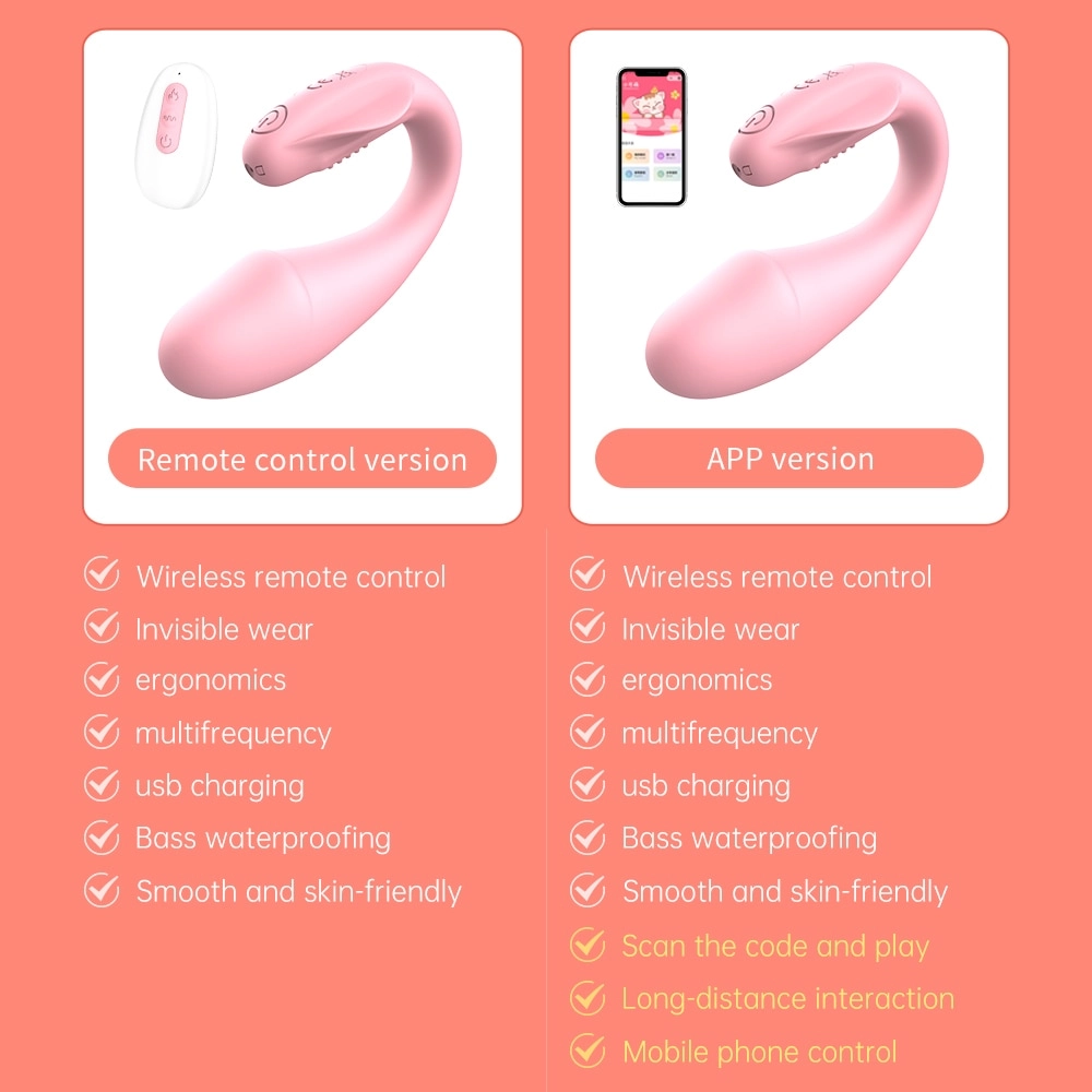 APP Remote Control Vibrating Egg Wireless Bluetooth G Spot Vibrating Dildo Vibrator