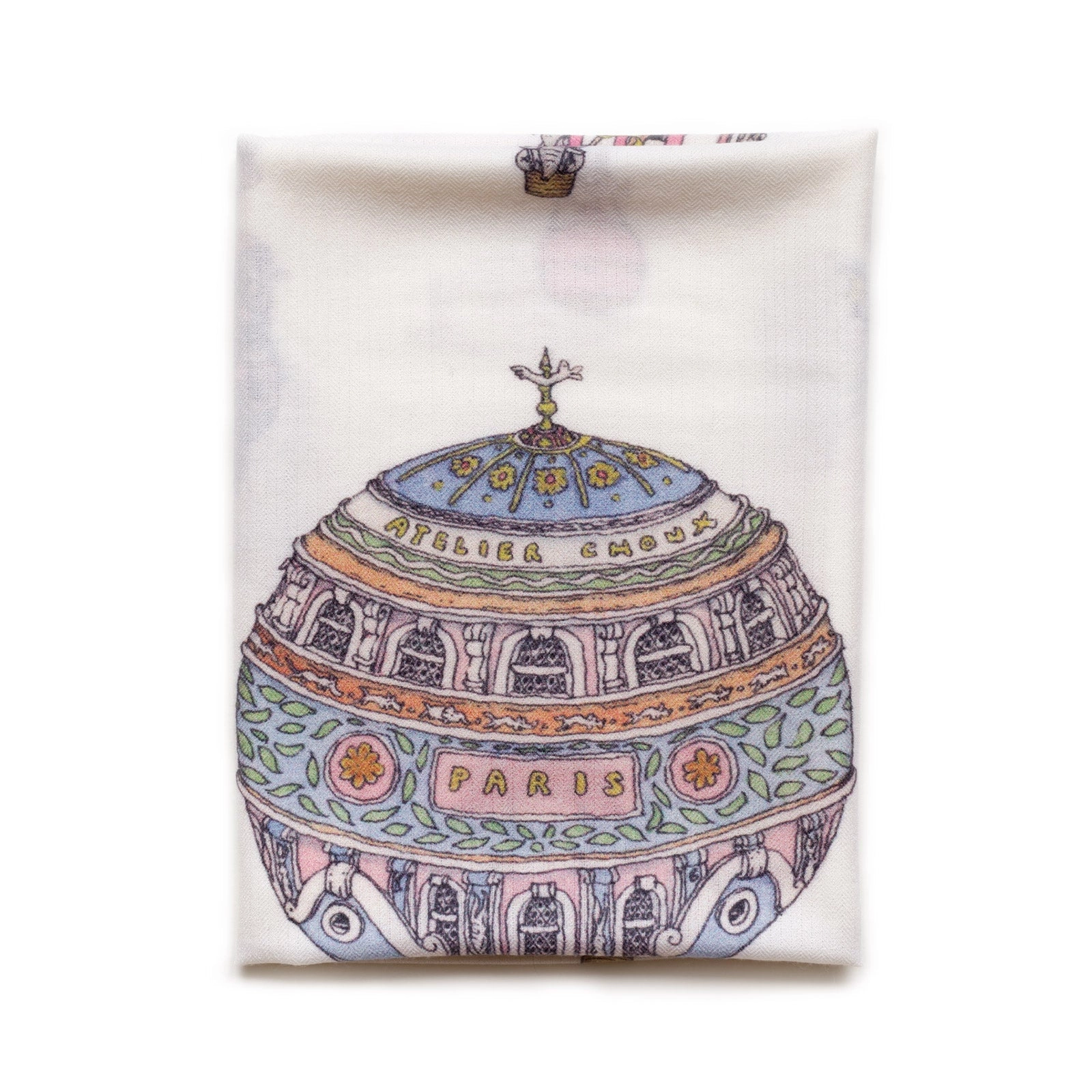Atelier Choux Cashmere Blanket - Hot Air Balloons - 120x70cm