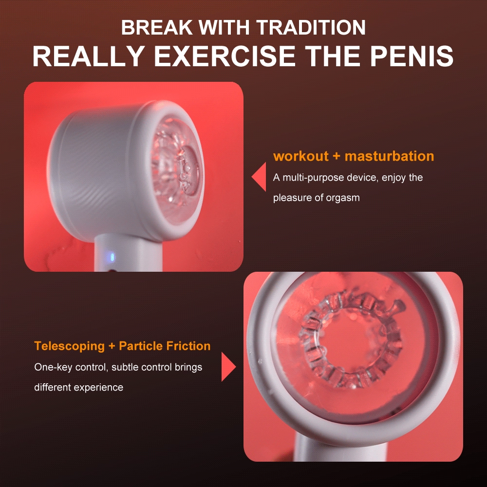 Automatic Telescopic Male Masturbator for Men Blowjob Oral Sex Toys for Men Piston