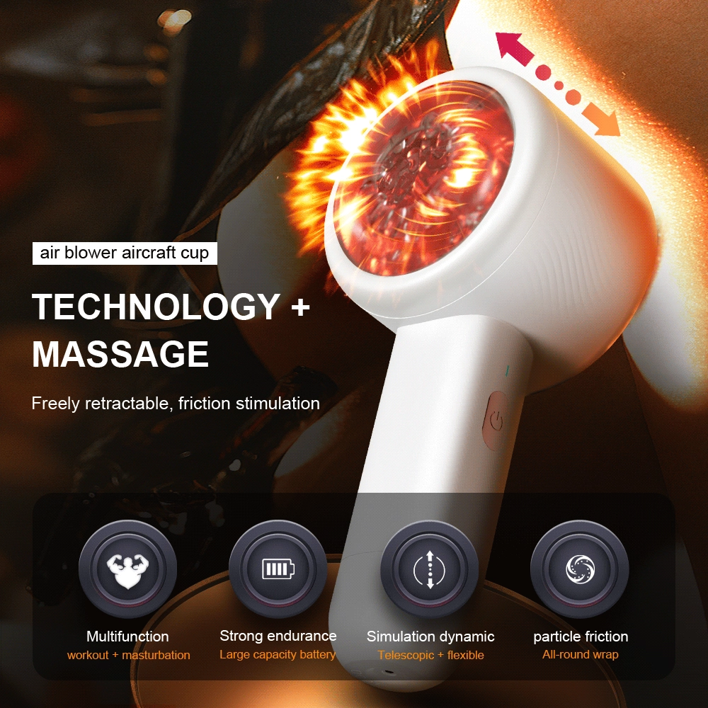 Automatic Telescopic Male Masturbator for Men Blowjob Oral Sex Toys for Men Piston