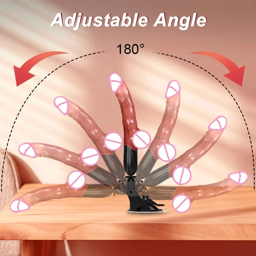 Automatic Telescopic Thrusting Dildo Vibrator for Women Wireless Remote G Spot Masturbation