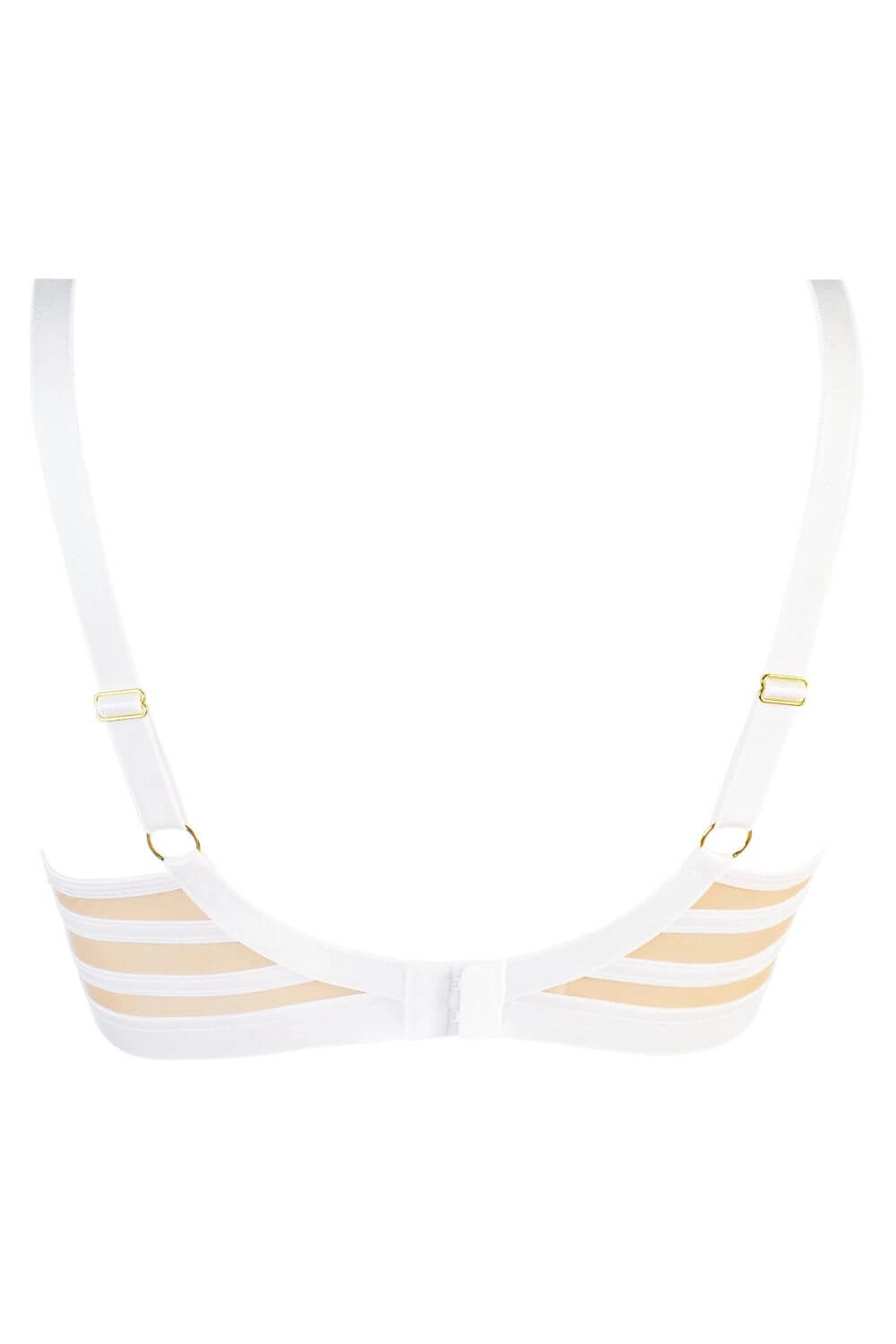 Axami Sheer Embroidery Unlined Bra White Angel