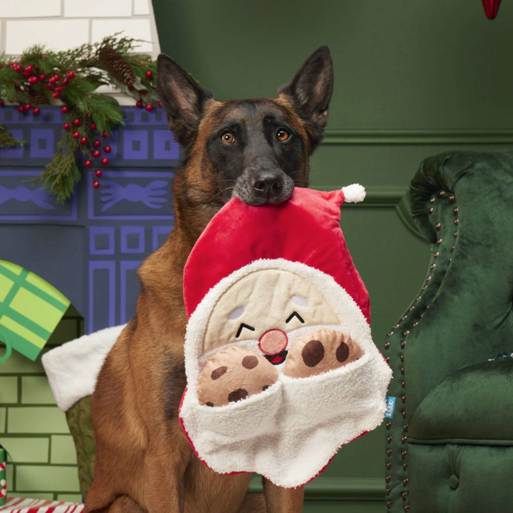 Bark Kris Krumble Red & White Dog Toys
