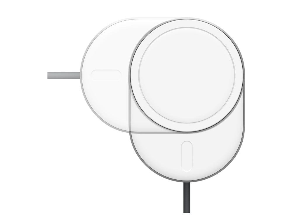 Belkin - Car wireless charging holder - magnetic with Qi2   car power adapter - 15 Watt - Fast Charge - gray WIC008BTGR-V2