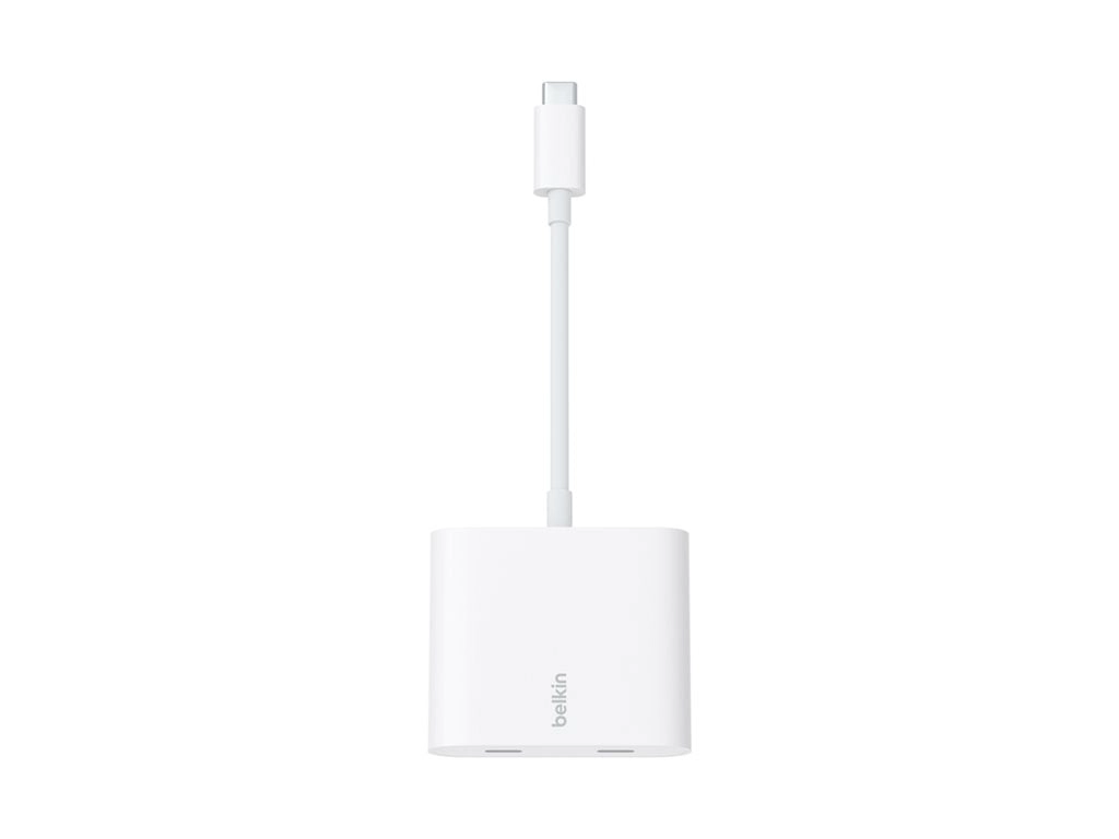 Belkin CONNECT - USB adapter - 24 pin USB-C (M) to 24 pin USB-C (F) - USB 3.2 Gen 2 - white WCZ002BTWH