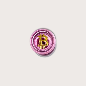 Bitcoin 22K Gold Emblem Glass Plug Toy