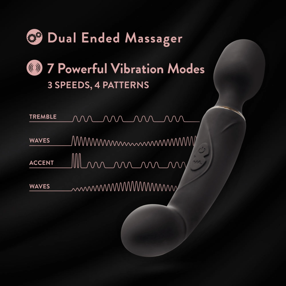 Blush Gia 7 Function 2-In-1 Dual Motor Vibrating Massage Wand