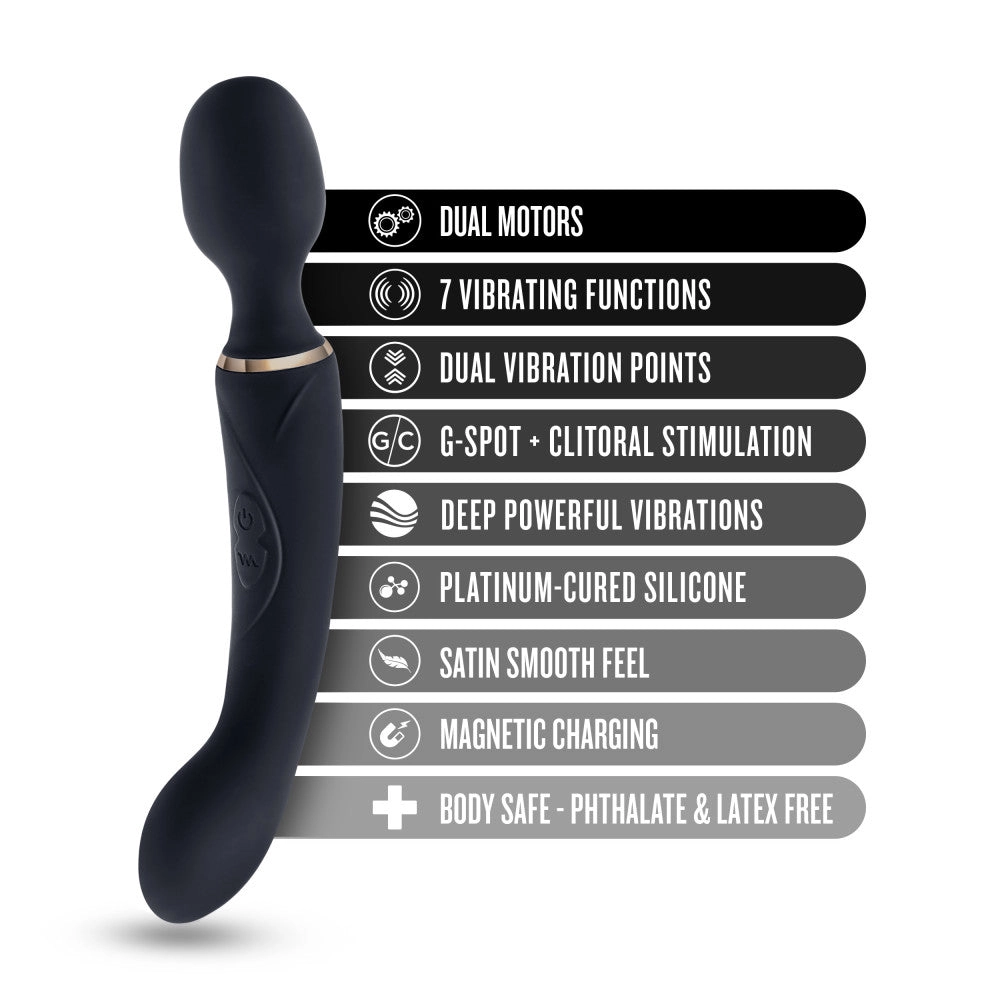 Blush Gia 7 Function 2-In-1 Dual Motor Vibrating Massage Wand