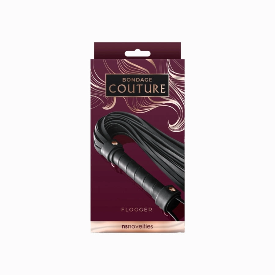 Bondage Couture Black Flogger