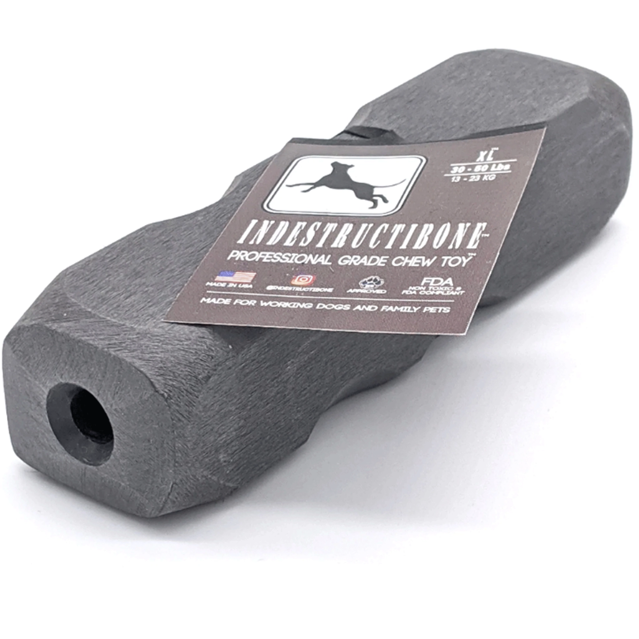 Bulletproof Pet Products Indestructibone Grey Dog Toys