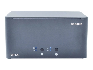 Bytecc KVM-DP2-4 - Video/audio switch - 8K, quad monitor - 4 x KVM / audio - 1 local user - desktop
