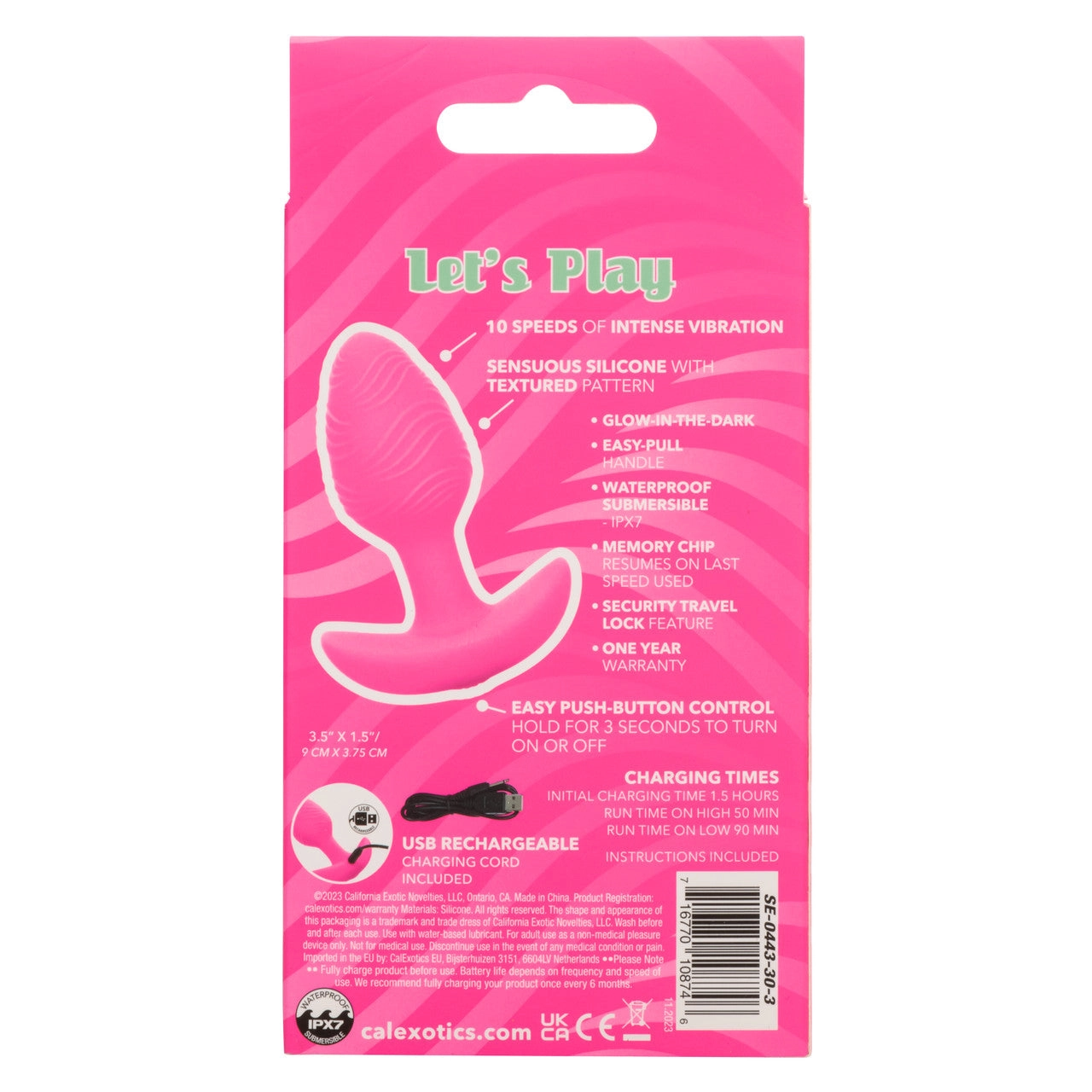 Cheeky™ Vibrating Glow-In-The-Dark Butt Plug