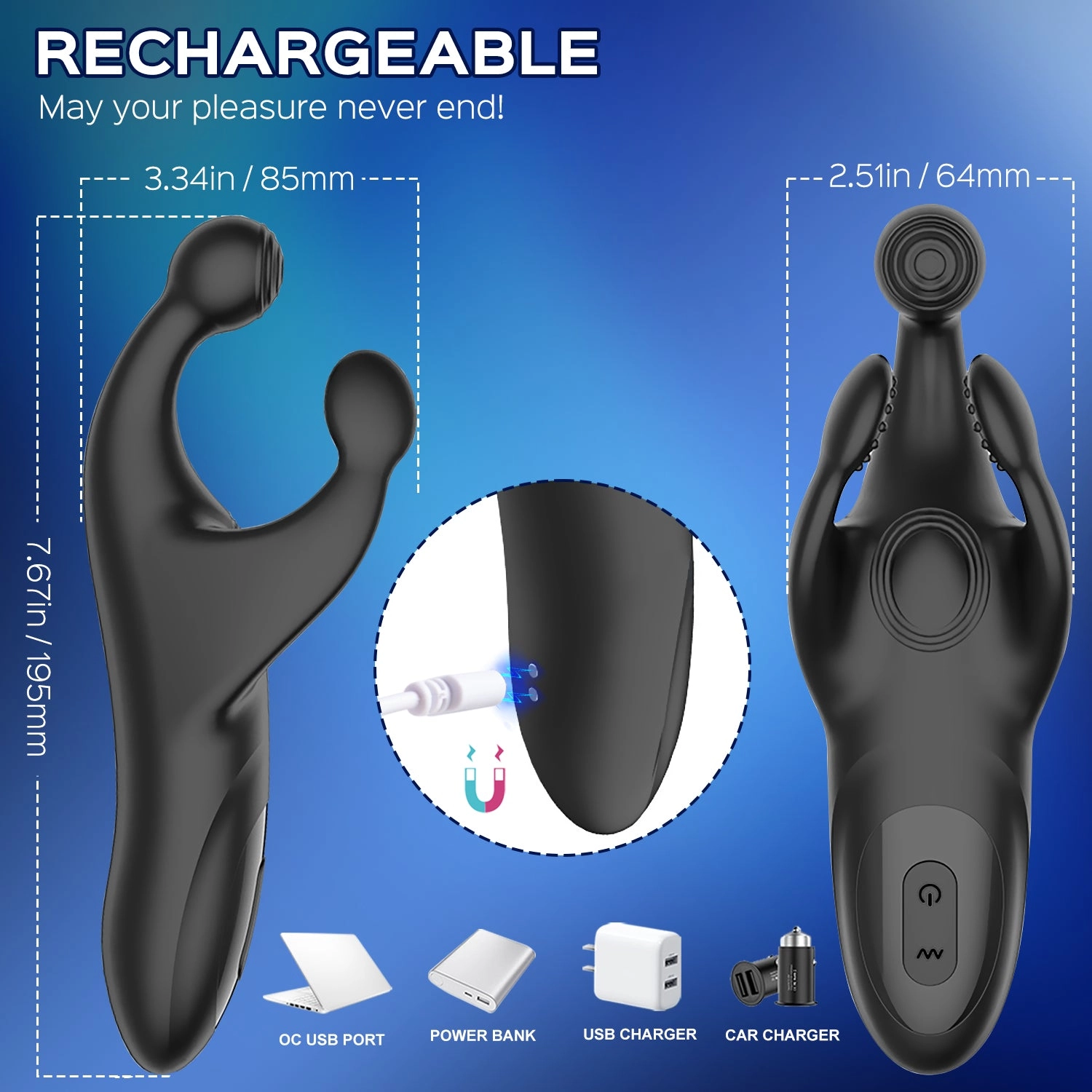 Claws - Tapping Testicle & Perineum Vibrator Penis Massager