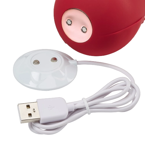 CLOUD 9 HEALTH & WELLNESS ROSE SUCTION STIMULATOR RED