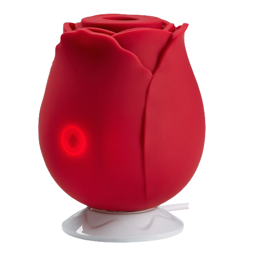 CLOUD 9 HEALTH & WELLNESS ROSE SUCTION STIMULATOR RED