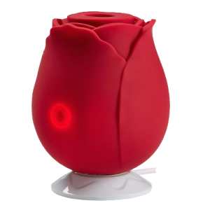 CLOUD 9 HEALTH & WELLNESS ROSE SUCTION STIMULATOR RED