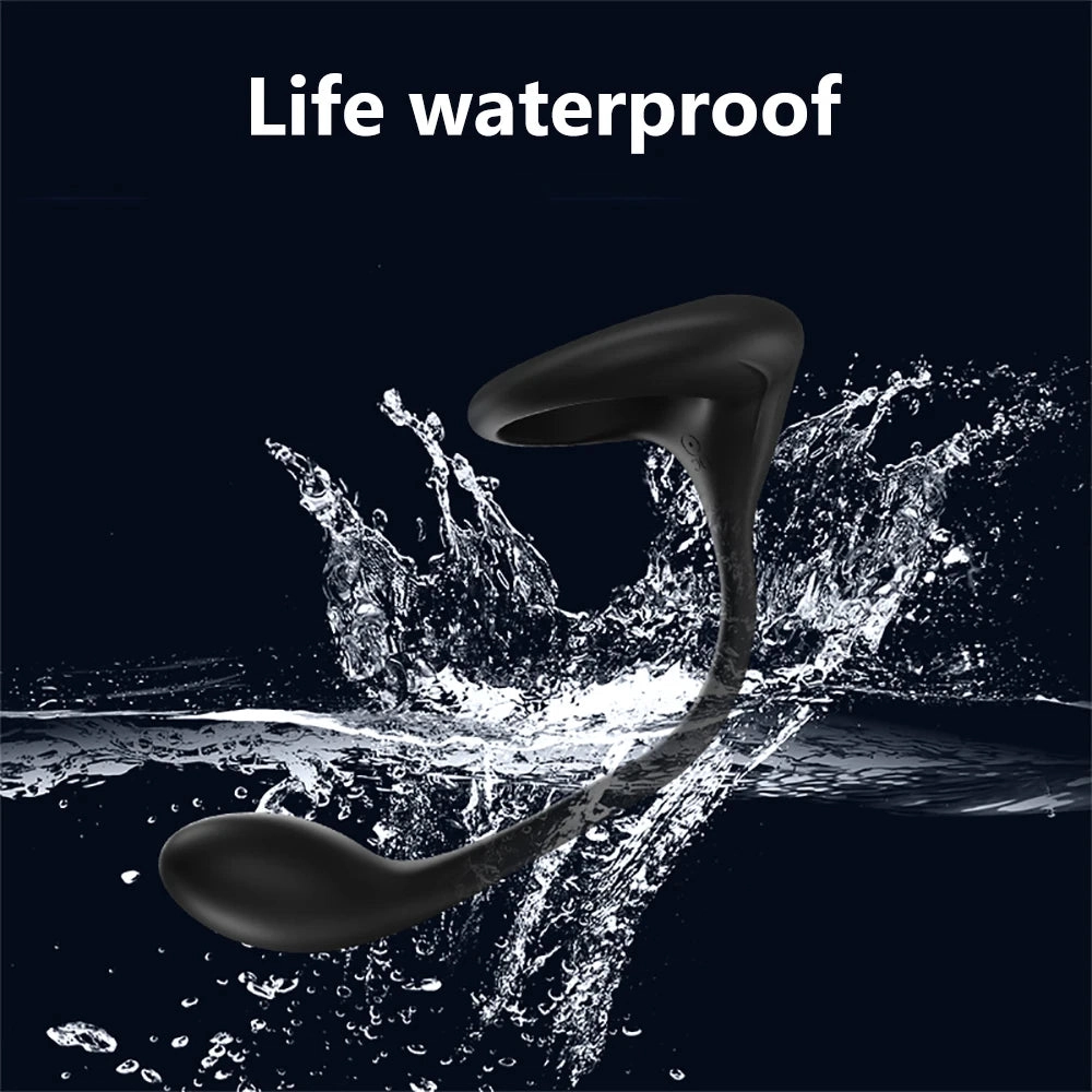 Cock Vibrator Male Prostate Massager Remote Control Plug Anal Butt Stimulator Sperm Lock Ring Penis Cock