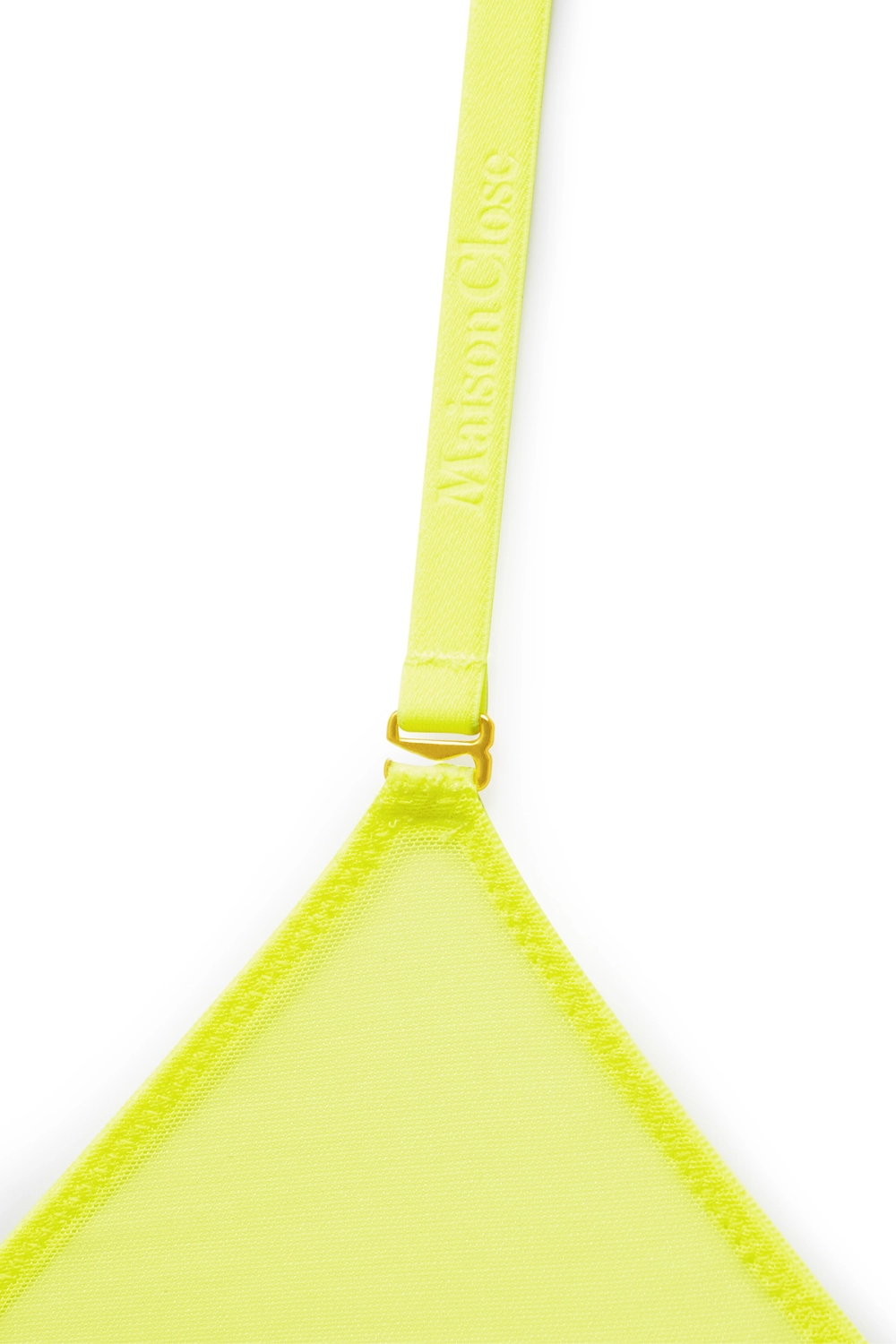 Corps à Corps Triangle Bra Neon Yellow