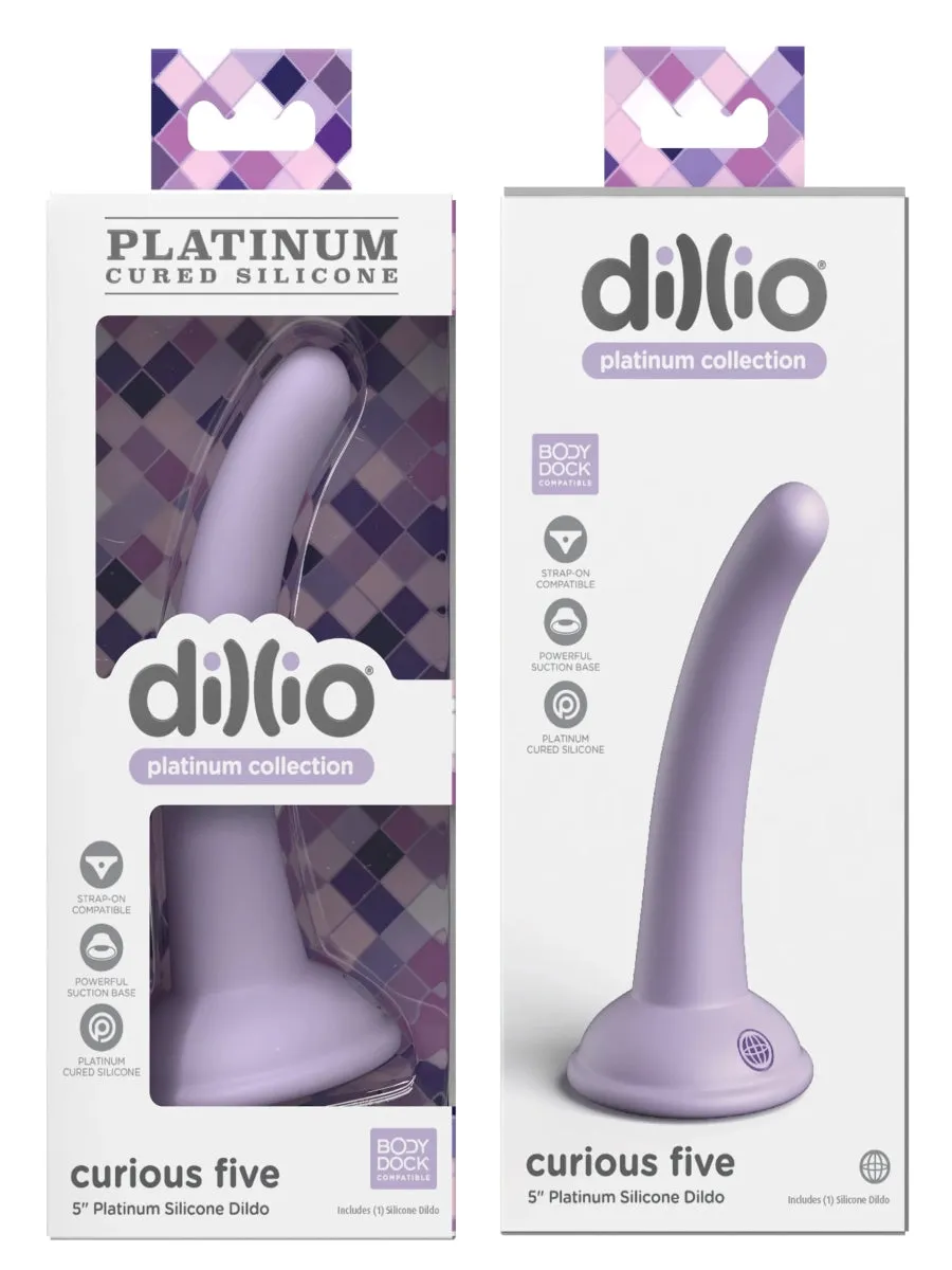 Dillio Platinum Curious Five 5 Dildo Purple
