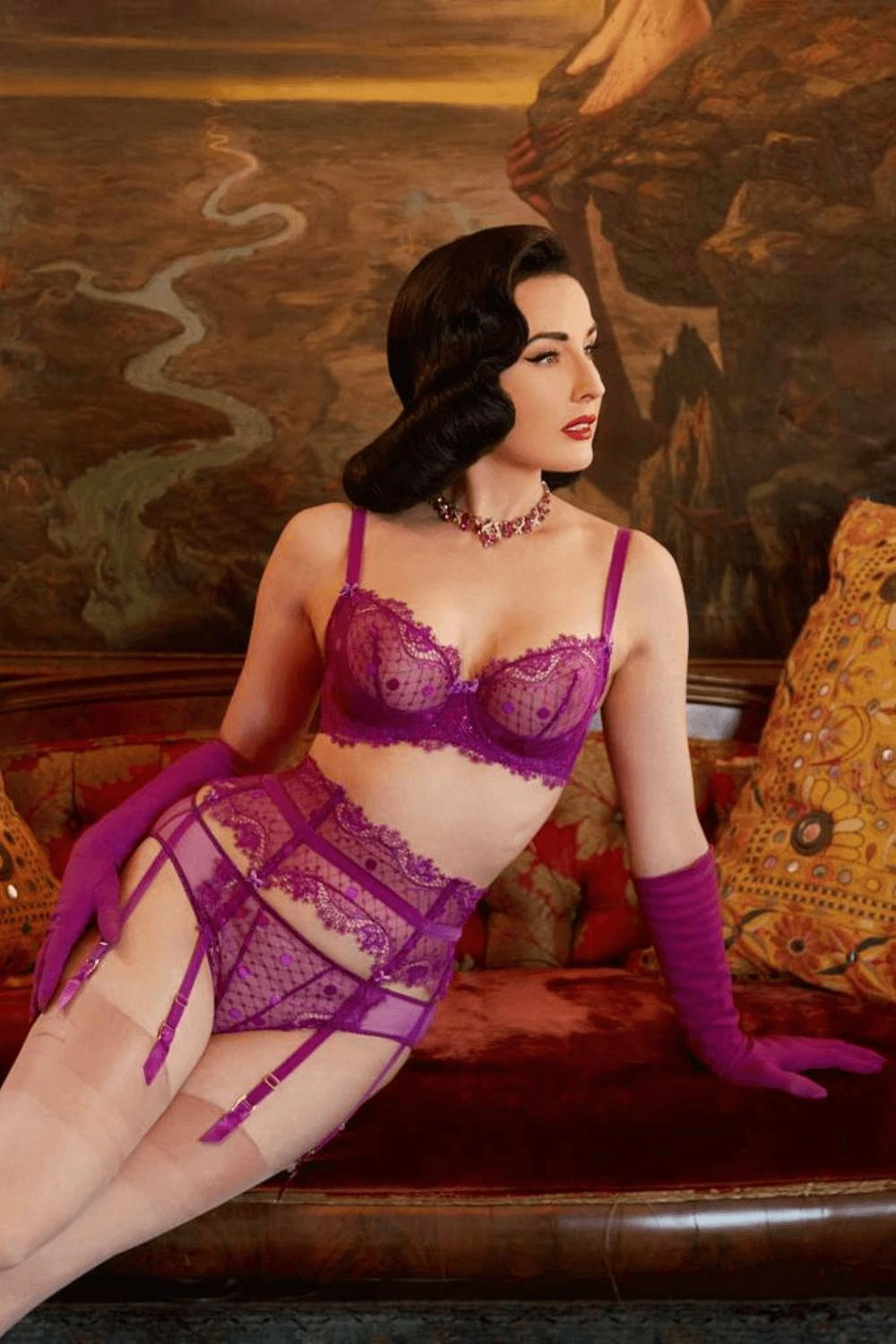 Dita Von Teese Vedette G-String Panty Shocking Violet