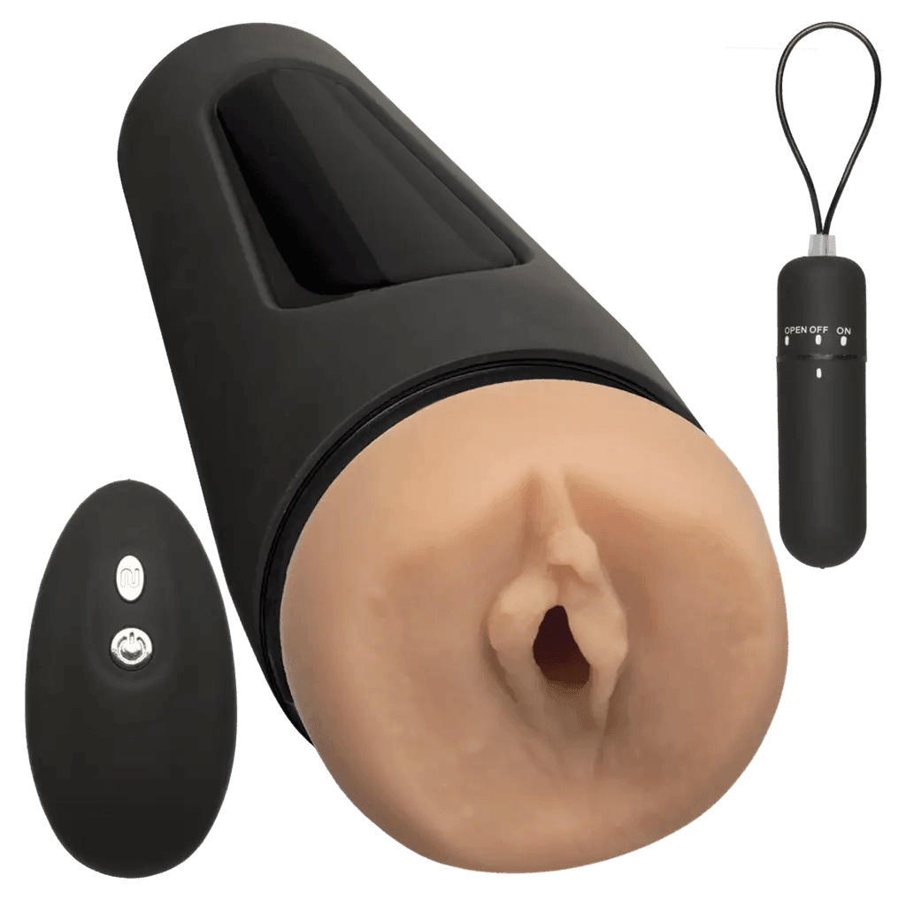 Doc Johnson Main Squeeze The Original Vibro Pussy Stroker Vanilla