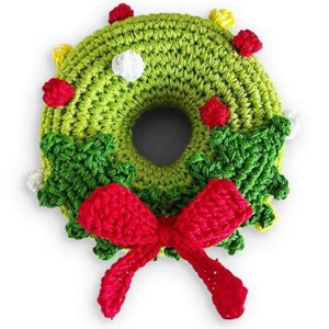 Dogo Pet Fashions Holiday Pawer Wreath Dog Toys