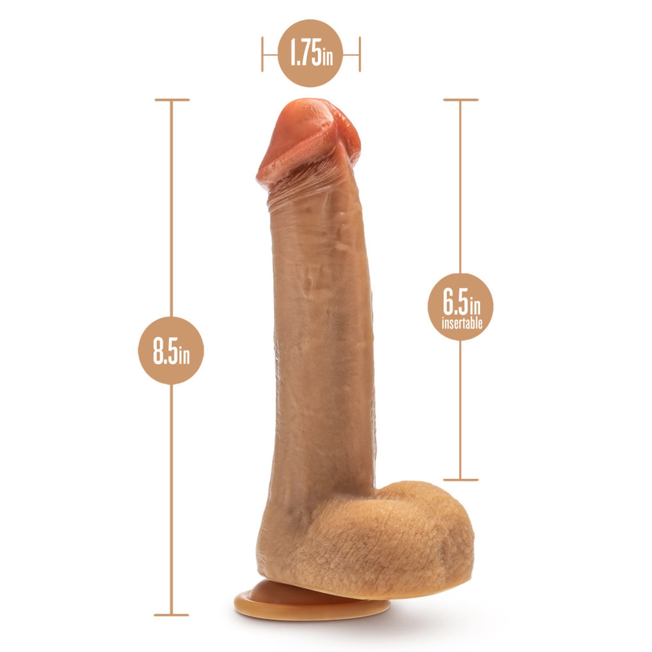 Dr. Skin Silicone - Dr. Phillips - 8.5 Inch Thrusting Dildo