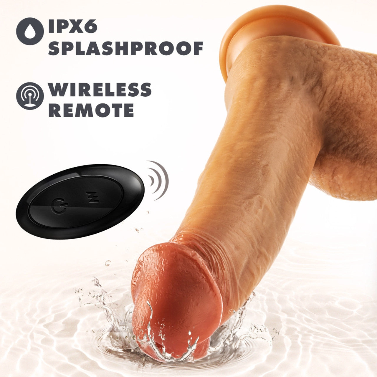 Dr. Skin Silicone - Dr. Phillips - 8.5 Inch Thrusting Dildo