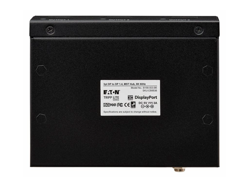 Eaton Tripp Lite series DisplayPort to DisplayPort 3-Port Multi-Monitor Splitter 8K/4K 60Hz DP 1.4 TAA - Video/audio splitter B156-003-8K