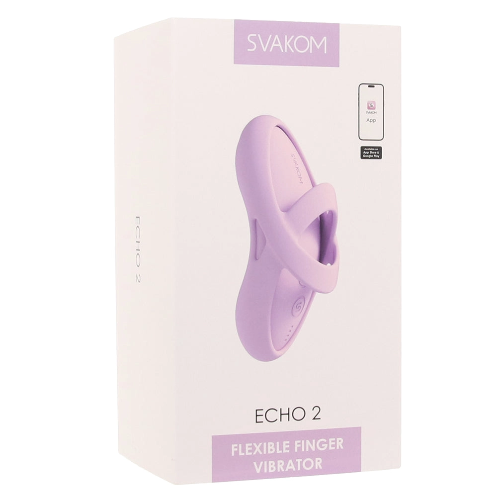 Echo 2 Flexible Finger Vibe in Pink Lilac