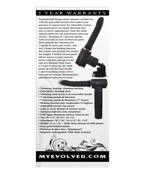 Evolved Too Hot To Handle Thrusting Machine In Black