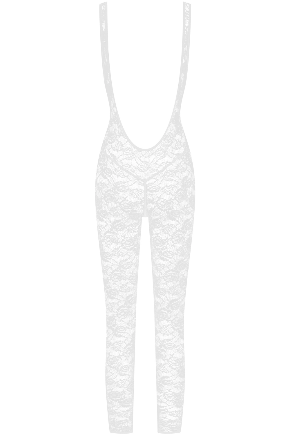 Flashback Lace Open Back Jumpsuit White
