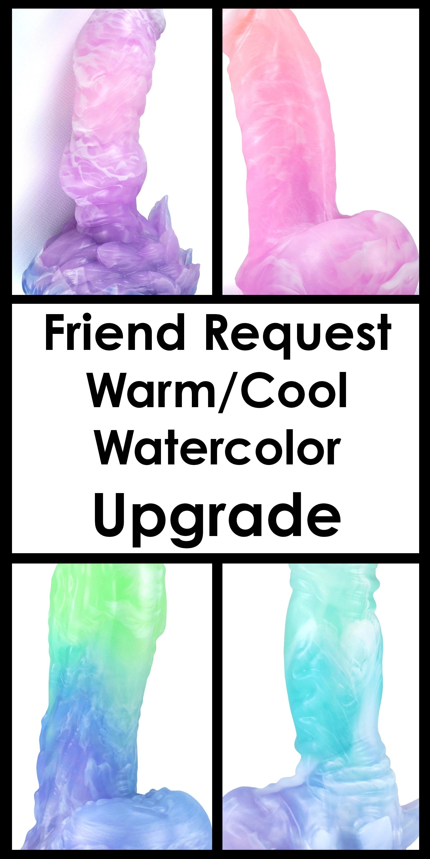 Friend Request Upgrade: Warm/Cool Watercolor Surprise