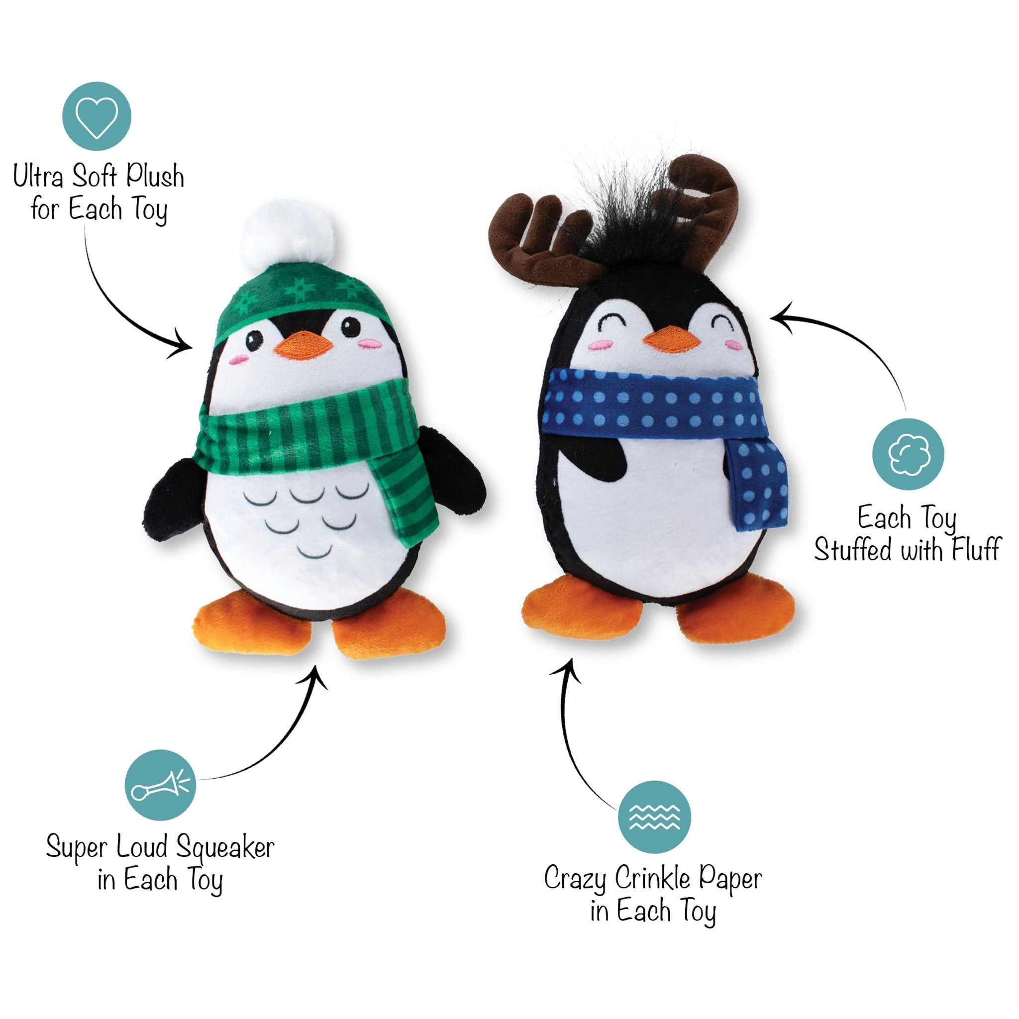 Fringe Winter Waddle Land Multi Dog Toys