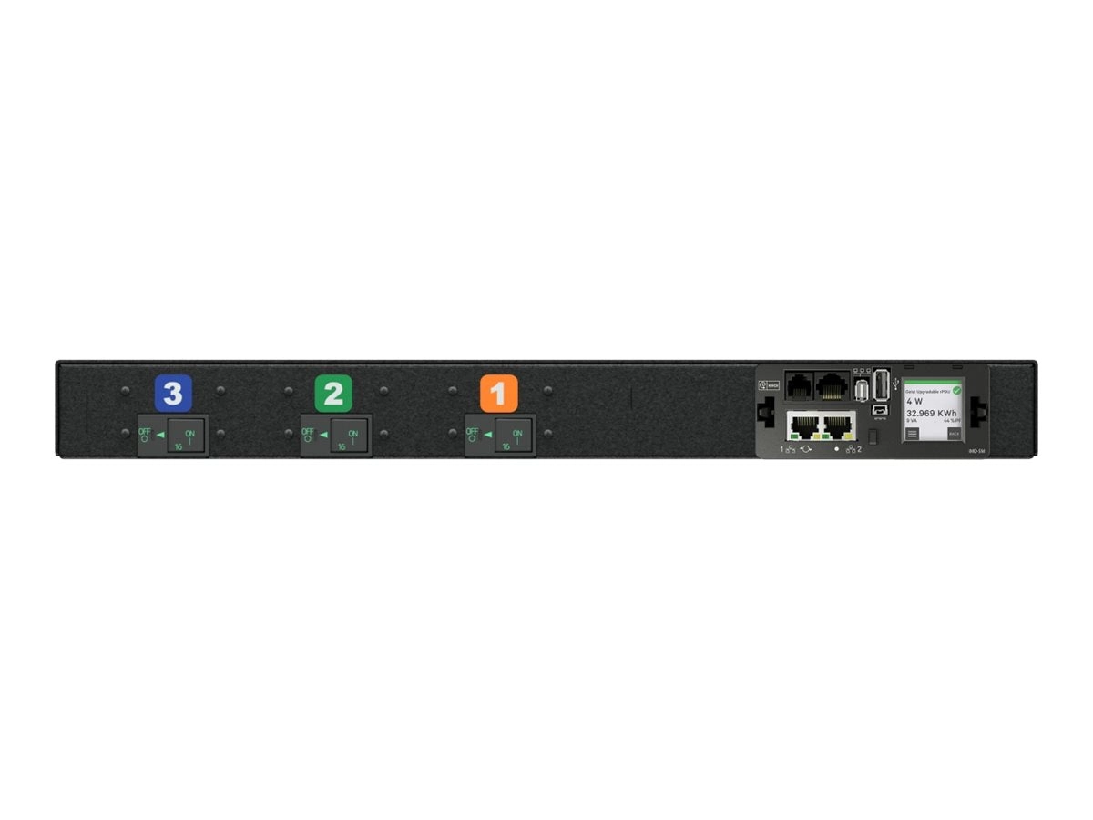 Geist Monitored Unit Level EC DU05M1R1-12CF17-1S02A9H00-S - Power distribution unit (rack-mountable) - AC 240-415 V - 11 kW - VP4UU1A0