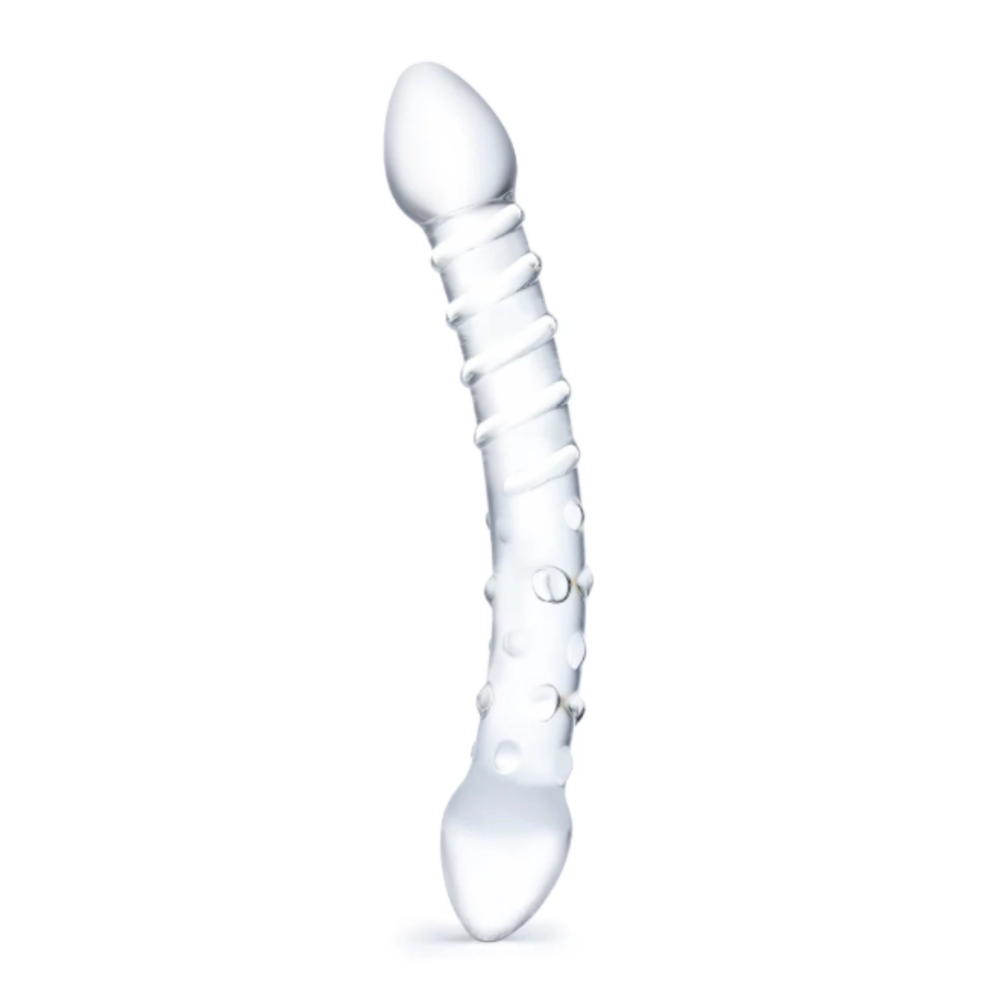 Gläs Double Trouble 10 Handblown Glass Dildo