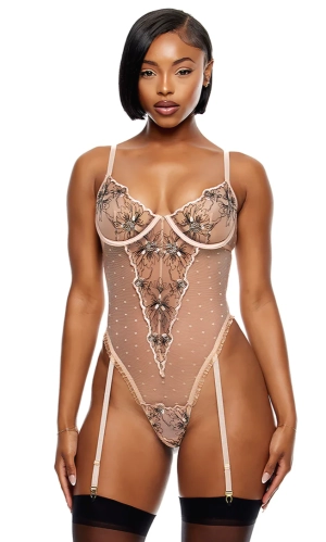 Hannah Peach Bodysuit
